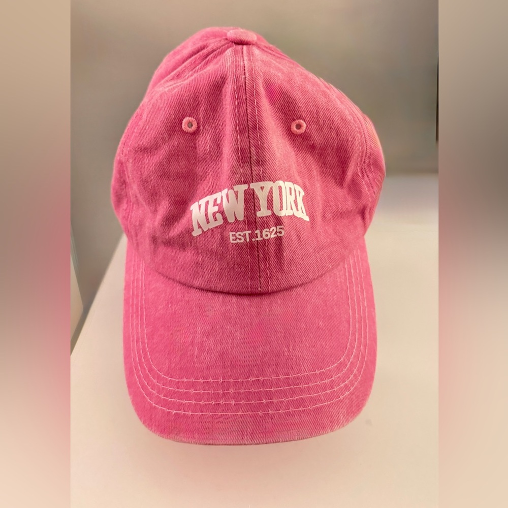 Vintage Pink "New York" Baseball Cap